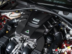 Alfa Romeo Giulia Quadrifoglio Carbon Fiber Air Intake & Engine Cover Kit - Corsa Forza Performance